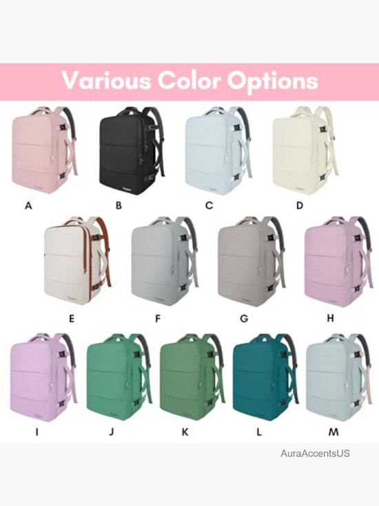 Carry on Backpack with Water Bottle Pocket and Shoe Pouch, TSA 15.6 Laptop, main image 6